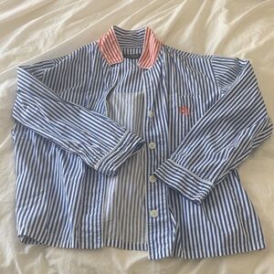 Vintage Ralph Lauren Stripped cotton shirt w RL Embroidery